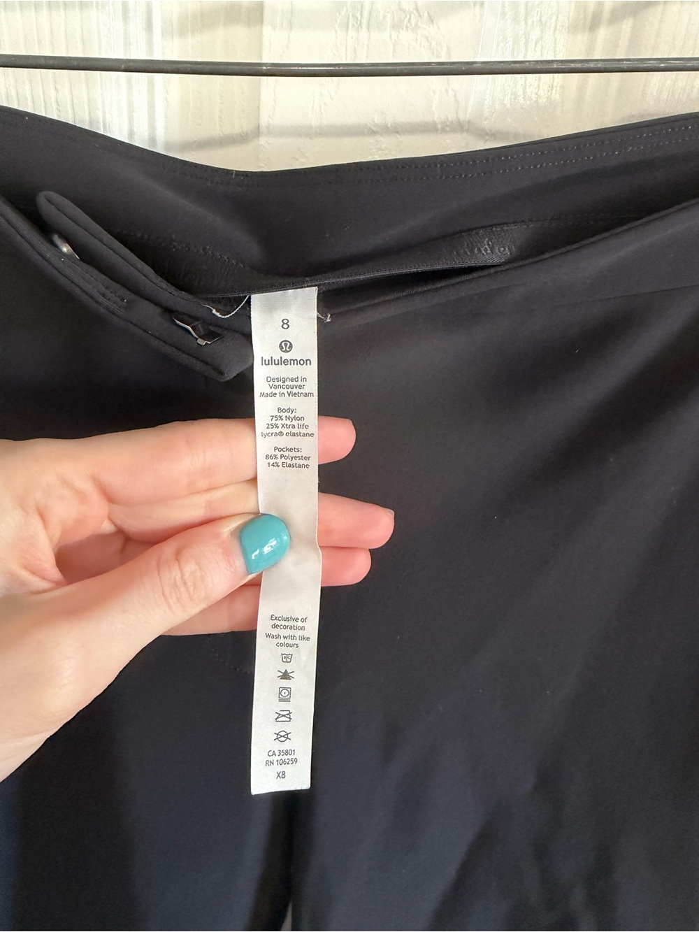 Lululemon On the Move Pant 28" Black Size 4 - Picture 7 of 7